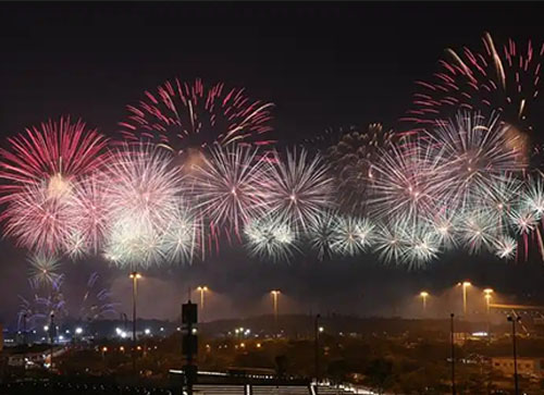 民勤县焰火晚会